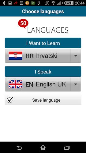 Learn Croatian - 50 languages Schermafbeelding 1