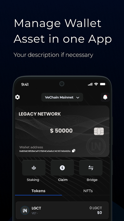 Legacy Wallet Tangkapan skrin 0