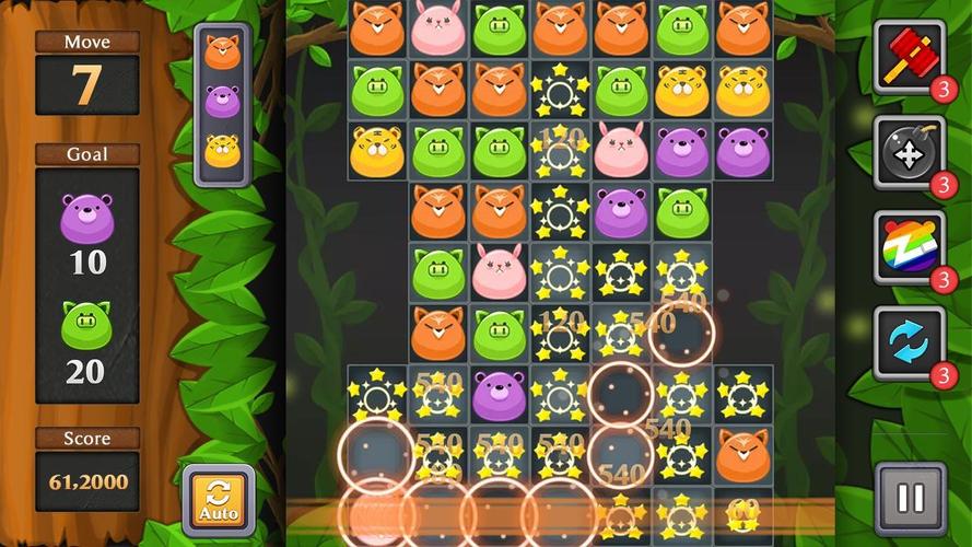 Jungle Match Puzzle Captura de tela 1