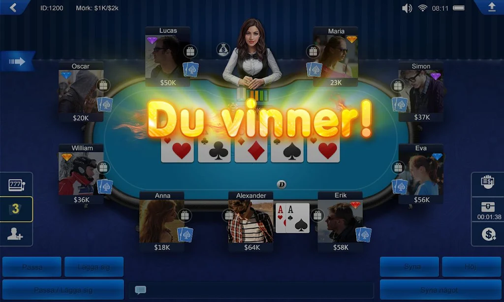 Poker Sverige HD Screenshot 3