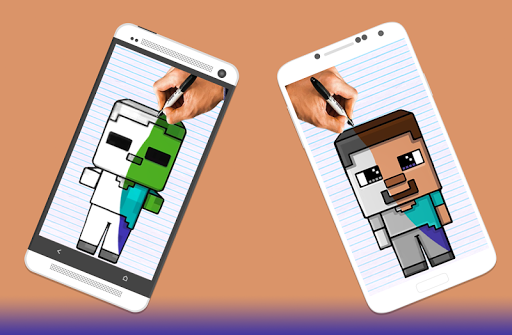 How to draw Minecraft Characters by Drawings Apps Screenshot 3