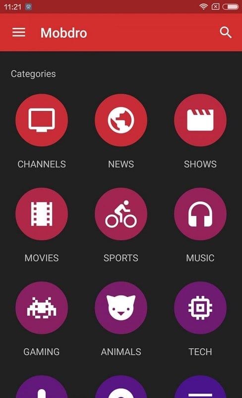 Mobdro ภาพหน้าจอ 0