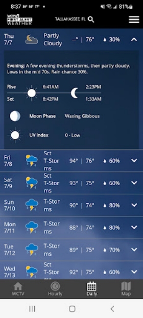 WCTV First Alert Weather Captura de tela 2