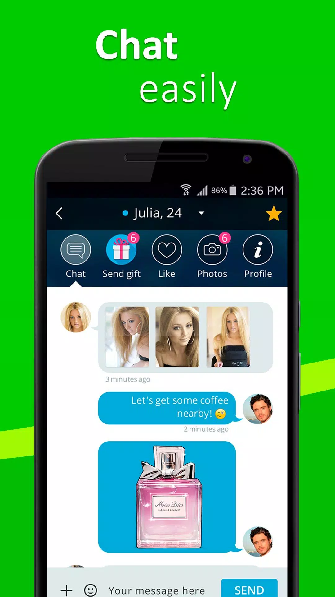 Meet4U - Chat, Love, Singles! 螢幕截圖 2