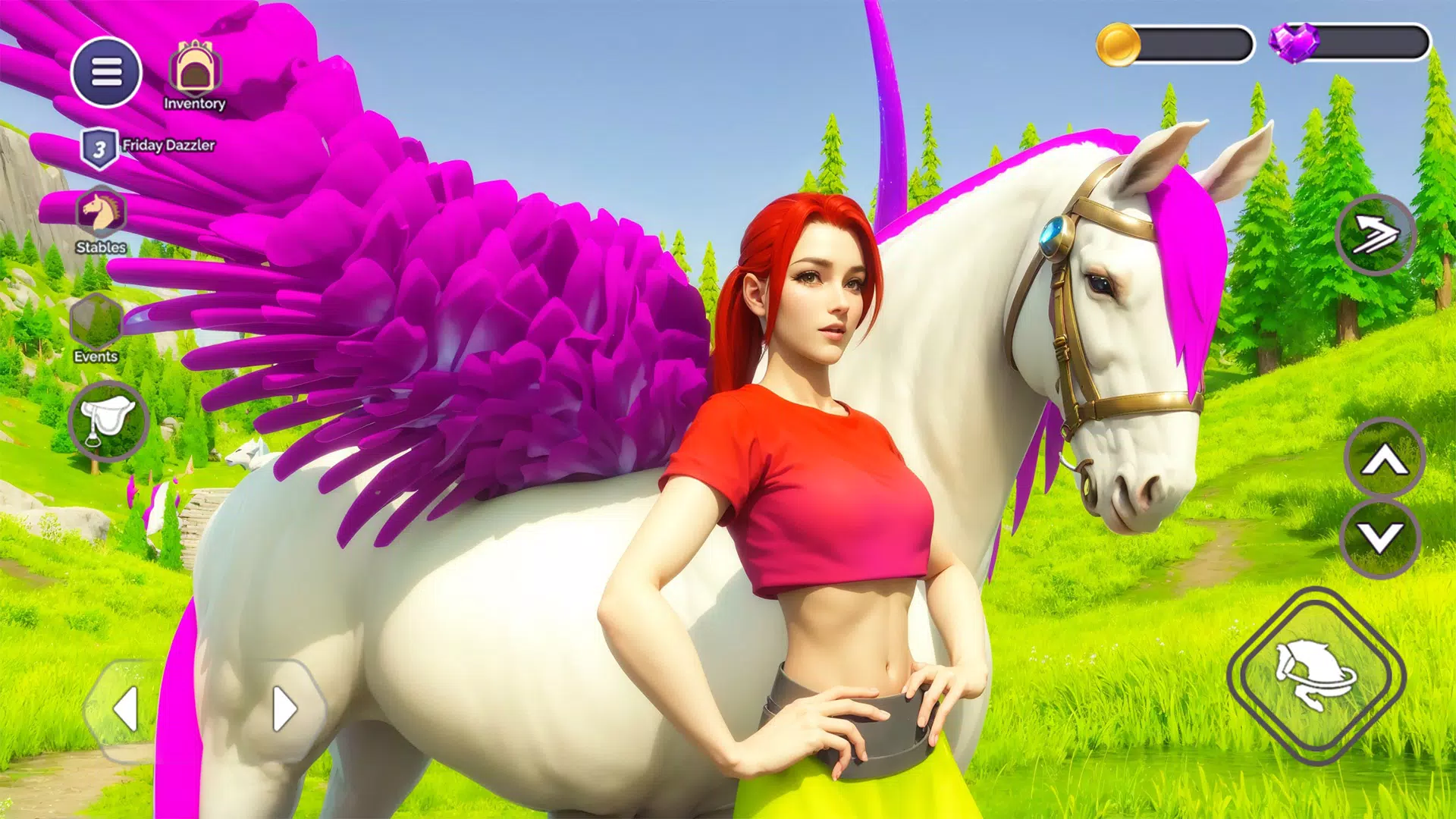 My Flying Unicorn Horse Game 螢幕截圖 0