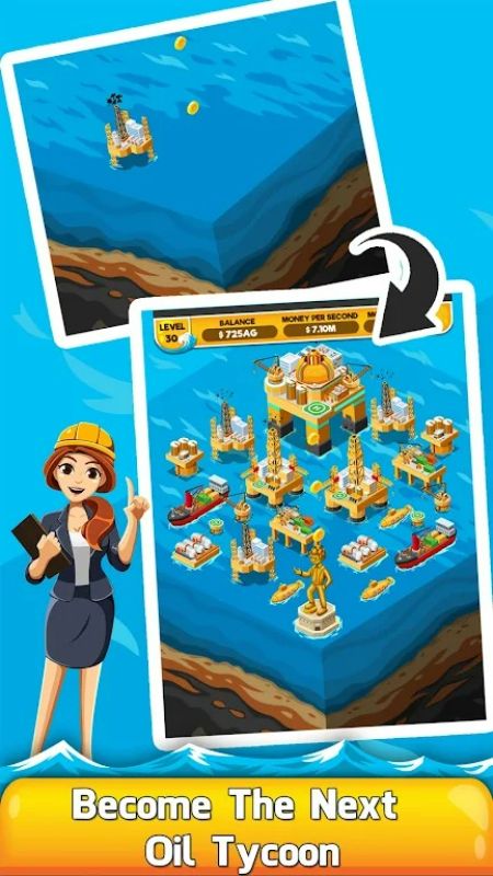 Oil Tycoon 2: Idle Miner Game Ekran Görüntüsü 2