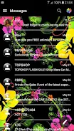 SMS Messages Glass BlackFlower Скриншот 2