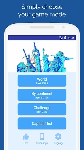 Capitals of the countries Quiz ภาพหน้าจอ 3