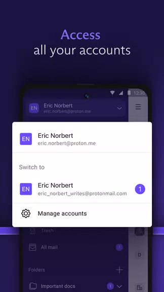 Schermata Proton Mail: Encrypted Email 2