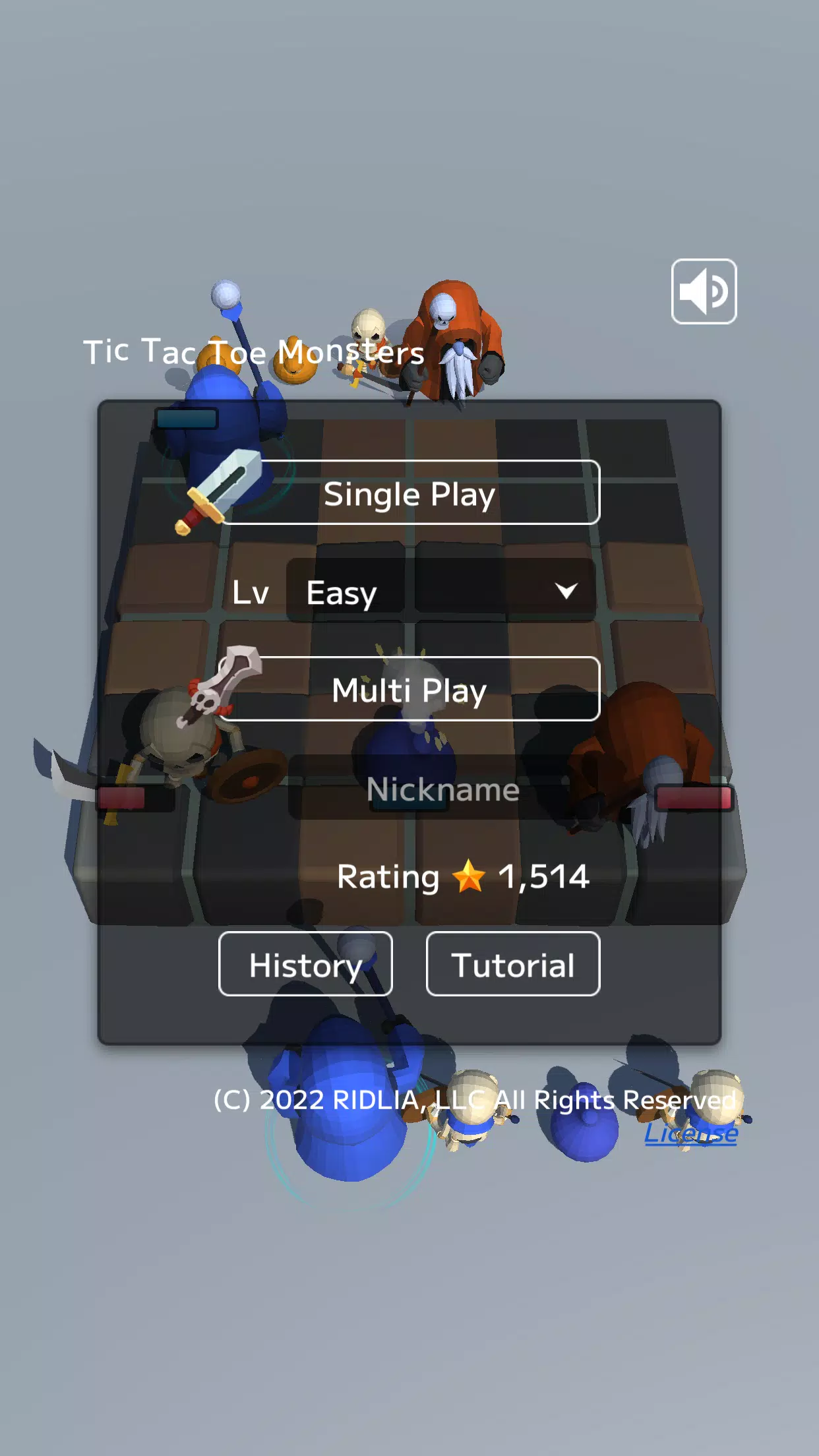 Tic Tac Toe Monsters 螢幕截圖 1