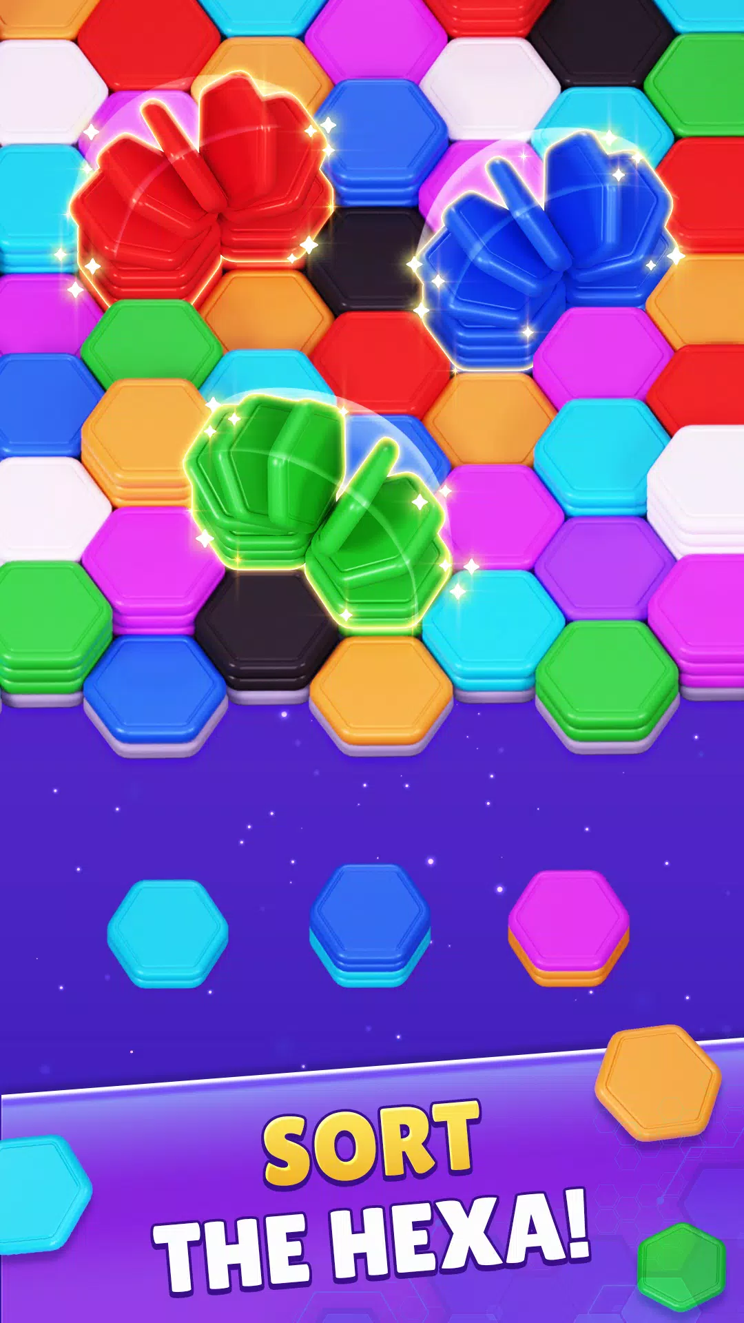 Color Hexa Sort Puzzle Game Скриншот 1