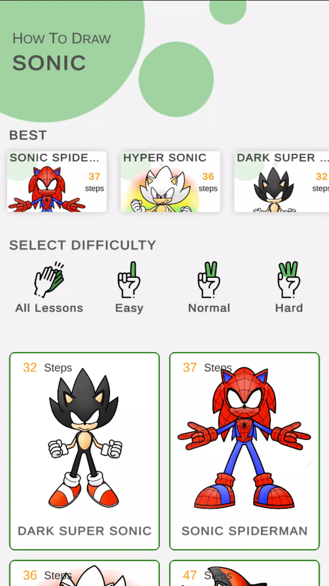 How to draw sonik characters Capture d'écran 0