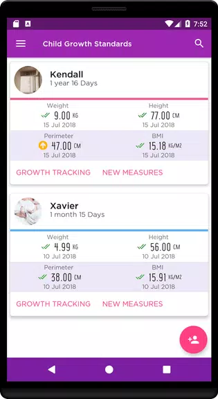 Child Growth Tracking ภาพหน้าจอ 0