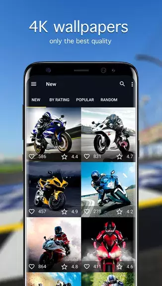 Sports Bike Wallpapers 4K Ảnh chụp màn hình 0