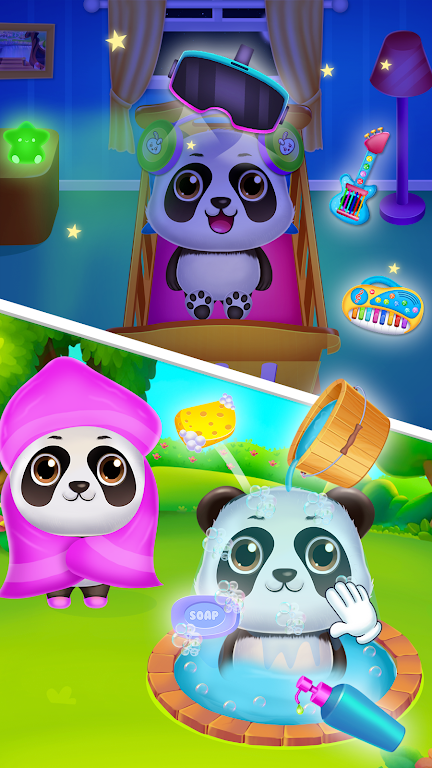 Panda caretaker pet salon game Schermafbeelding 3