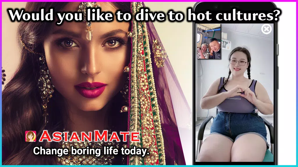 AsianMate - Live video chat Screenshot 0