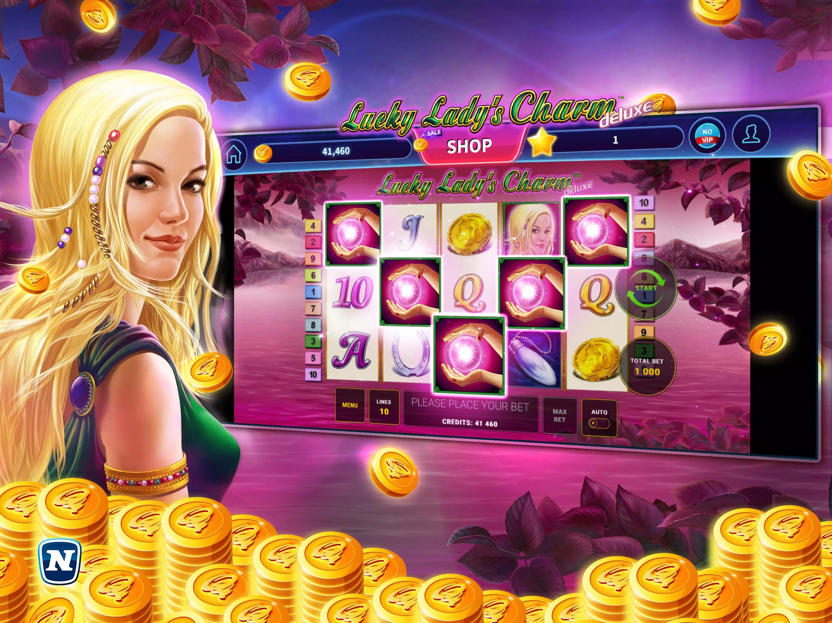 Lucky Lady's Charm Deluxe Slot ภาพหน้าจอ 3