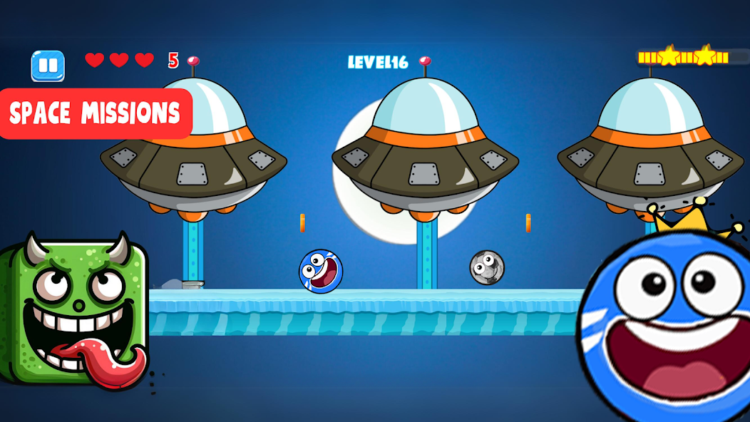 Ball V - Red Bounce Ball 5 Mod 螢幕截圖 1