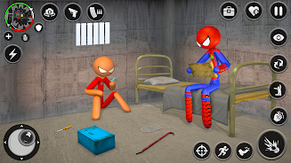 Spider Stick Hero Prison Break スクリーンショット 0