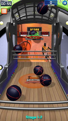 Flick Basketball Stages Скриншот 1