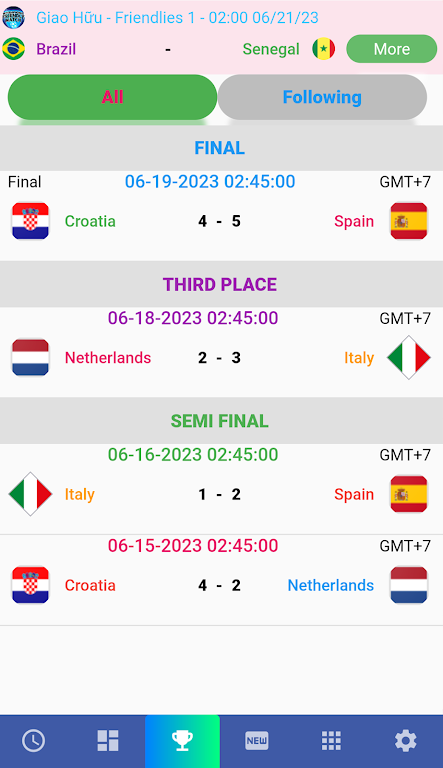 Female Cup Matches 스크린샷 2
