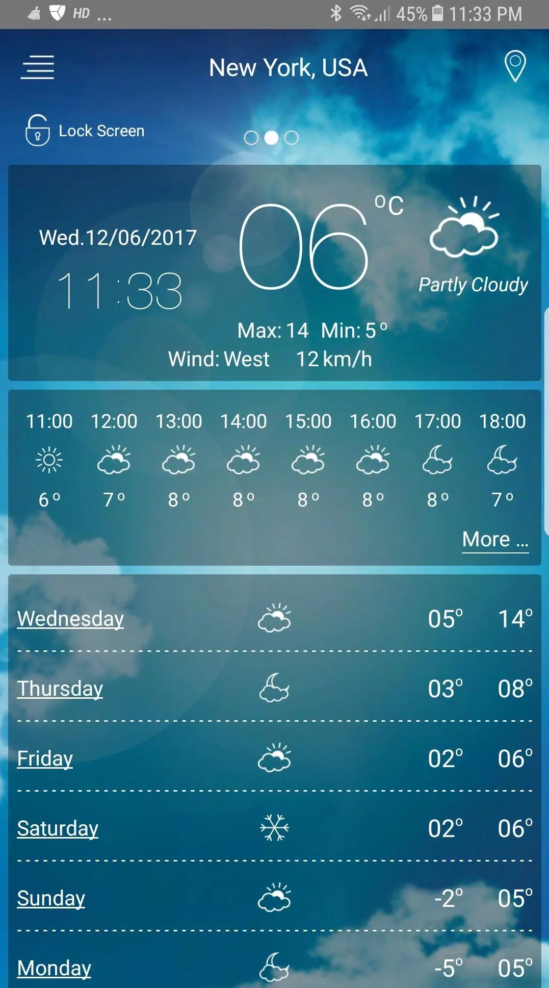 Weather Forecast Screenshot 0