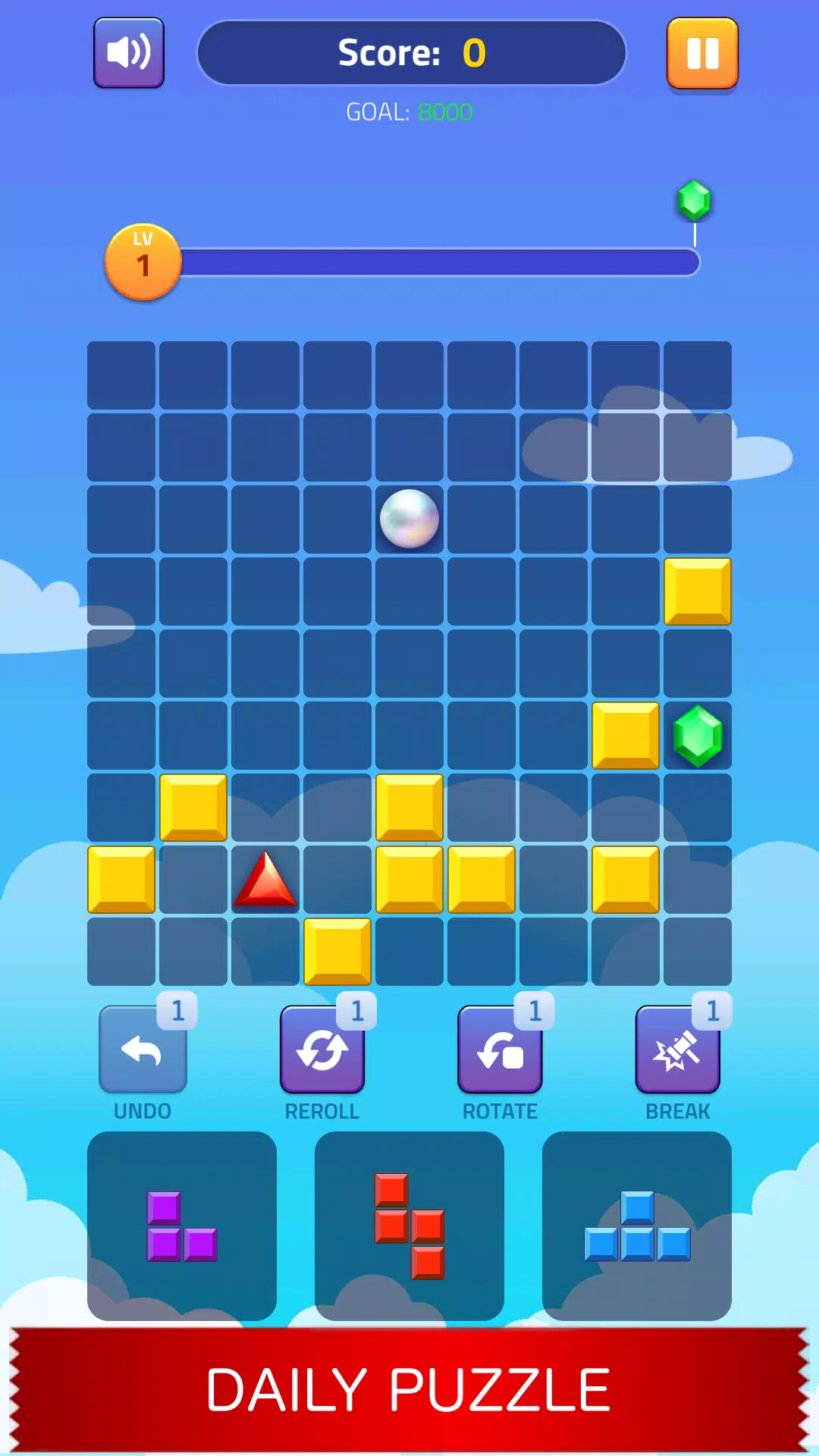 Block Puzzle - Gems Adventure Screenshot 3