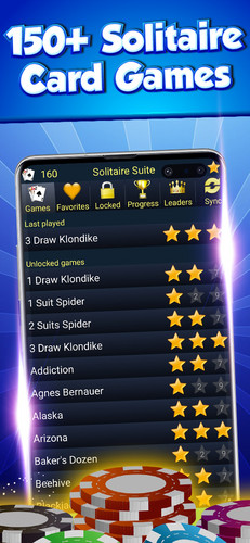 Solitaire Card Games Collection 150+ Solitaire Games स्क्रीनशॉट 0