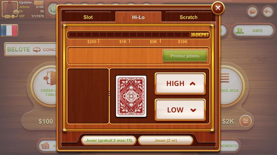 Coinche & Belote Captura de pantalla 2