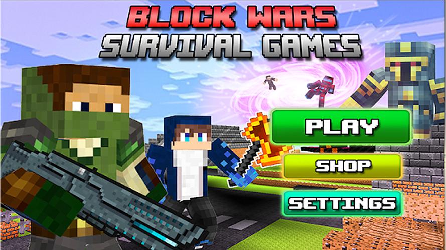 Block Wars Survival Games 螢幕截圖 0