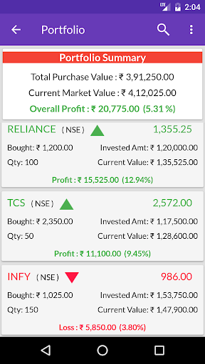 NSE BSE Indian Stock Quotes - Live Market Prices Ảnh chụp màn hình 1