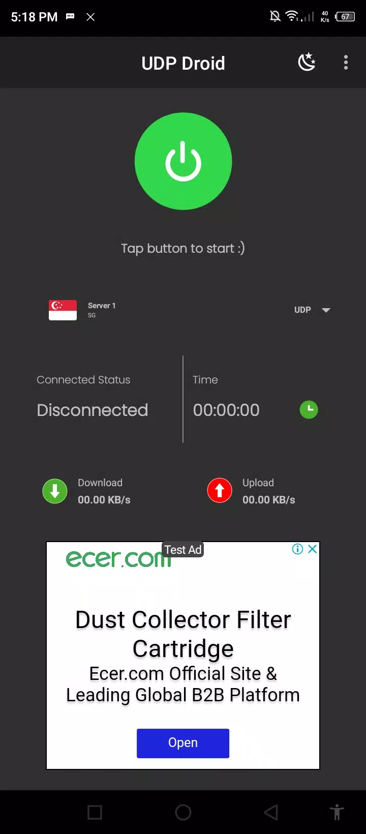 UDP Droid स्क्रीनशॉट 0