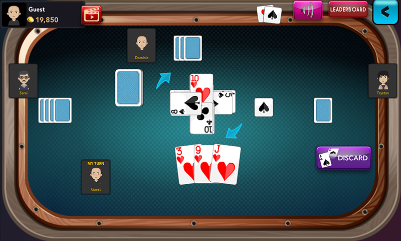 Offline Crazy Eights - Free Card Game 螢幕截圖 3