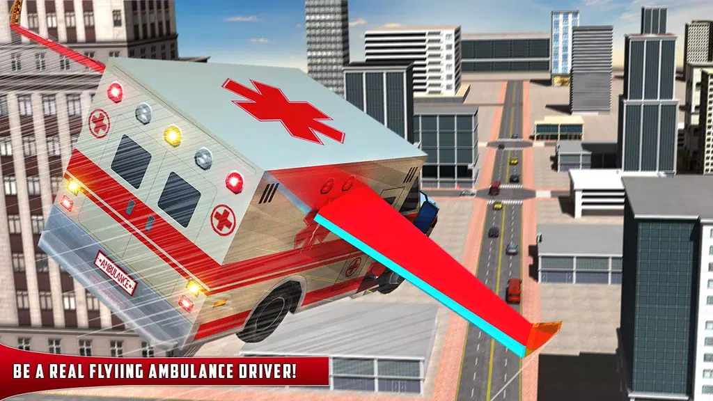 Flying Ambulance Rescue Drive स्क्रीनशॉट 0