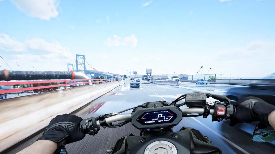 Traffic Moto Bike Rider City Скриншот 3