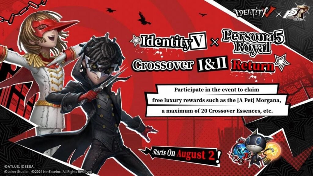 Identity V, Phantom Thieves'ı Bir Aylık Persona 5 Geçişiyle Geri Getiriyor!