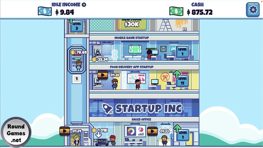 Idle Startup Tycoon Zrzut ekranu 3