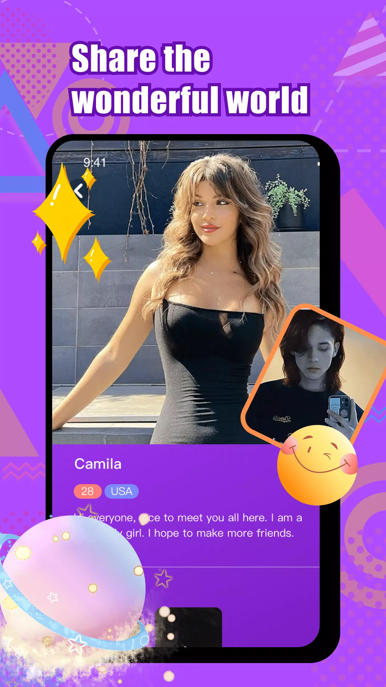 Wonk - live video chat Ảnh chụp màn hình 2