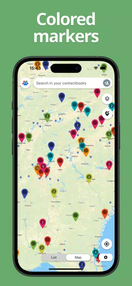 Contact on Map 螢幕截圖 3
