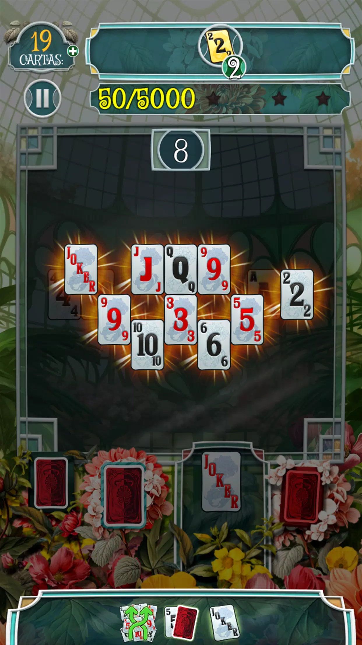 Greenhouse Solitaire TriPeaks Ảnh chụp màn hình 1