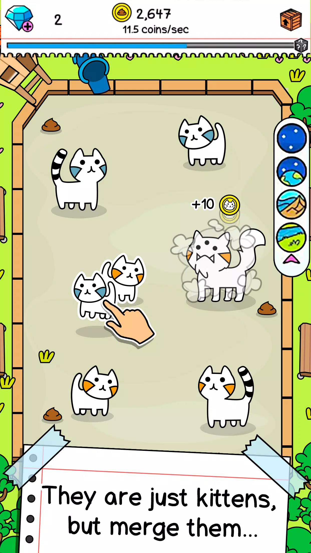 Cat Evolution: Merge Animals スクリーンショット 0