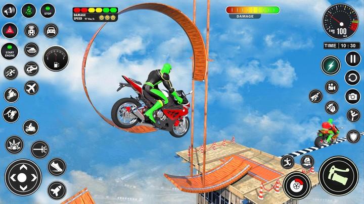 Superhero Bike Mega Ramp Games スクリーンショット 2