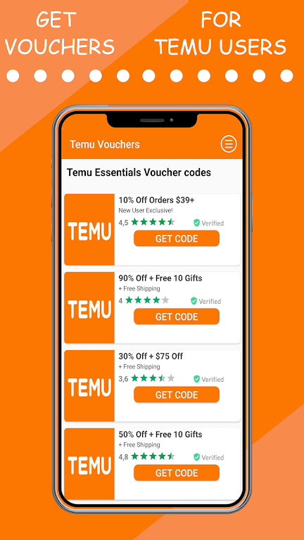 Temu Vouchers スクリーンショット 1