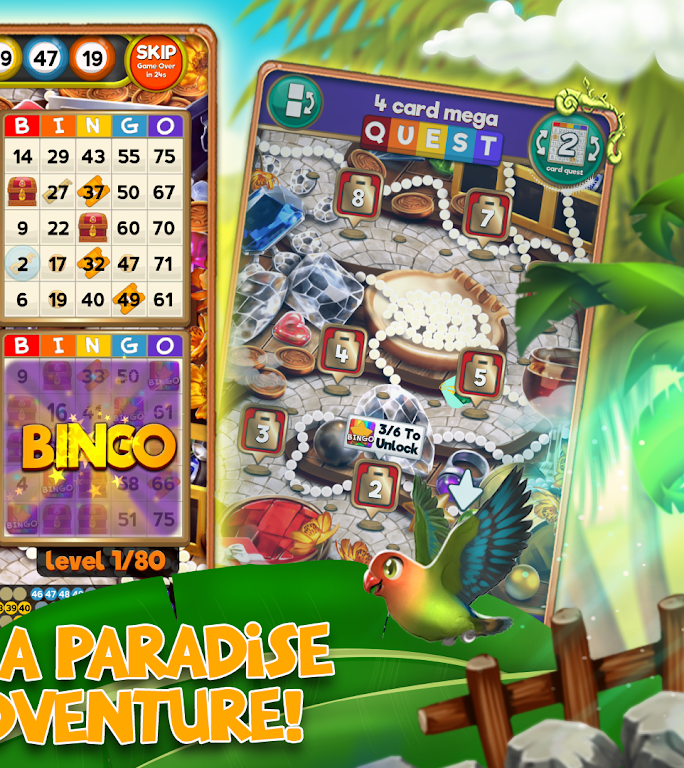 Bingo Treasure Quest - Paradise Island Riches স্ক্রিনশট 1