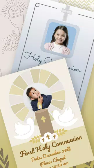 First Communion Invitations Скриншот 2