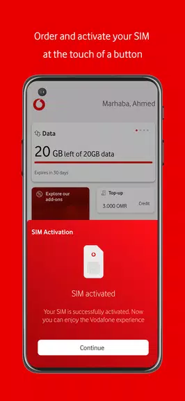 My Vodafone Oman Ảnh chụp màn hình 3