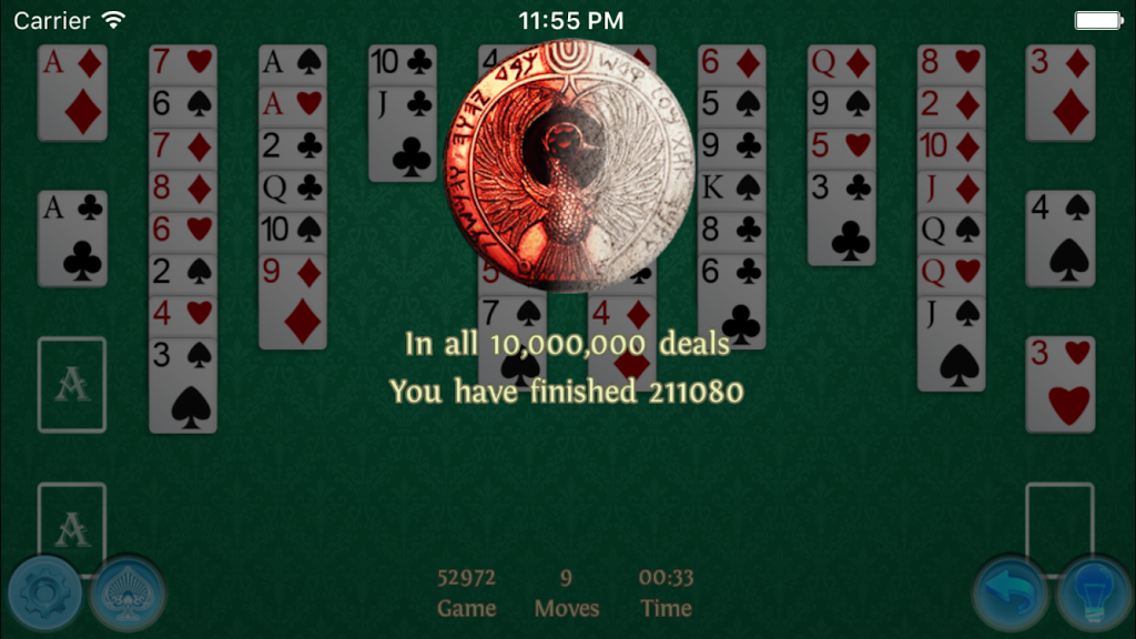 FreeCell Premium Capture d'écran 2