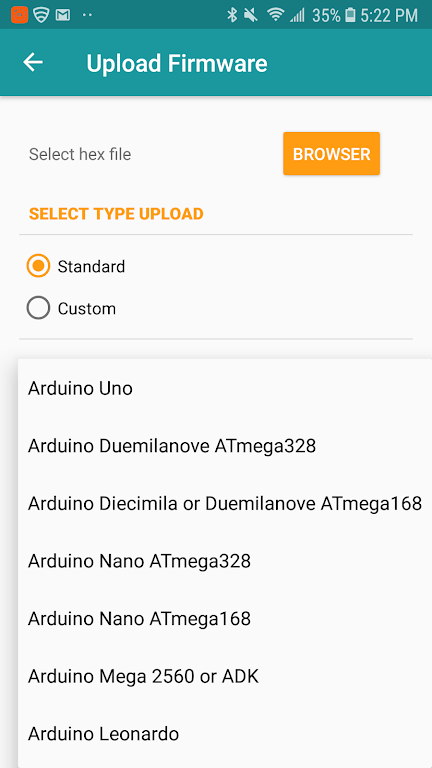 Arduino Hex Uploader-Bin/Hex Captura de tela 2