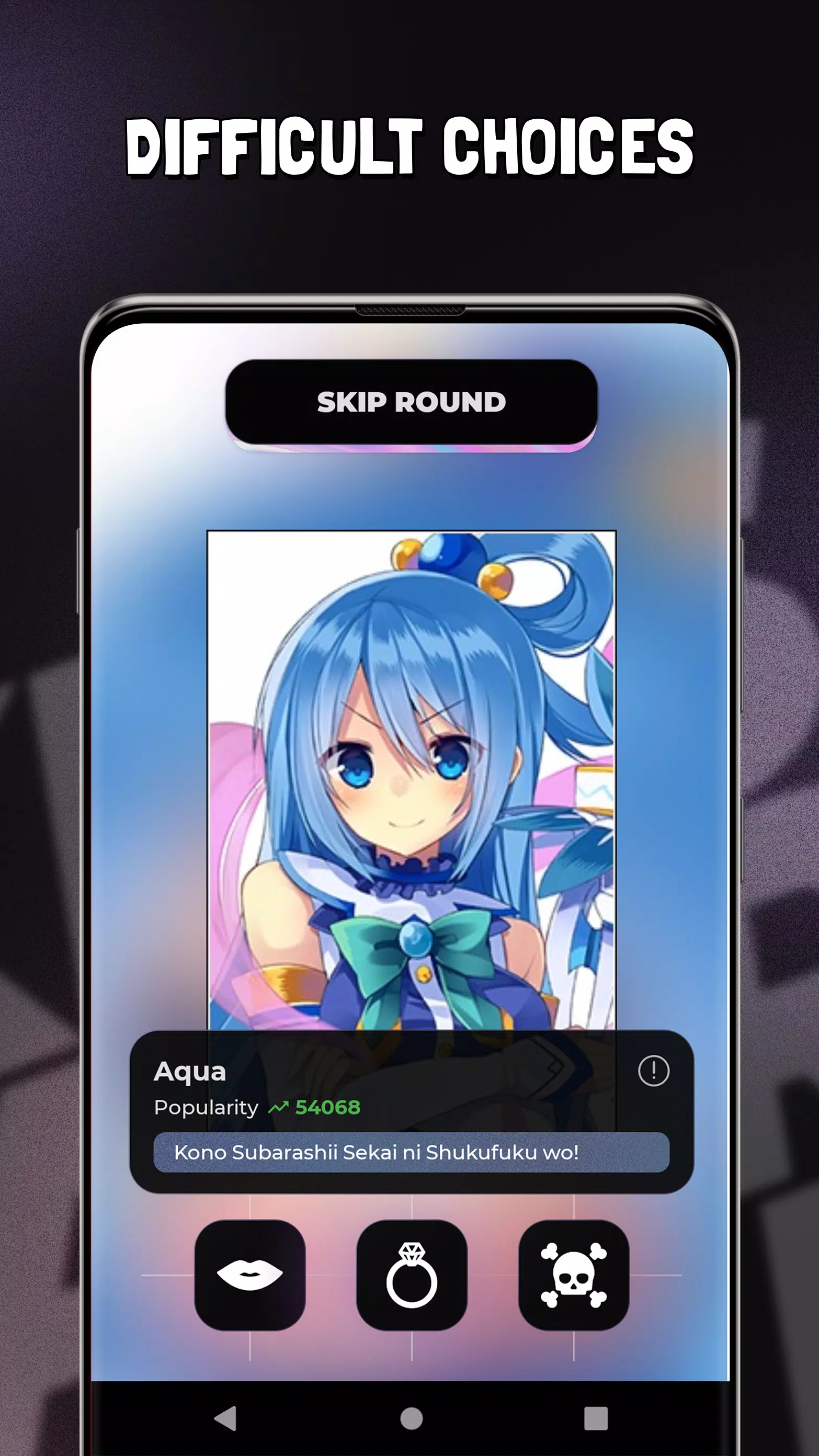 KMK - Kiss Marry Kill Anime Captura de tela 1