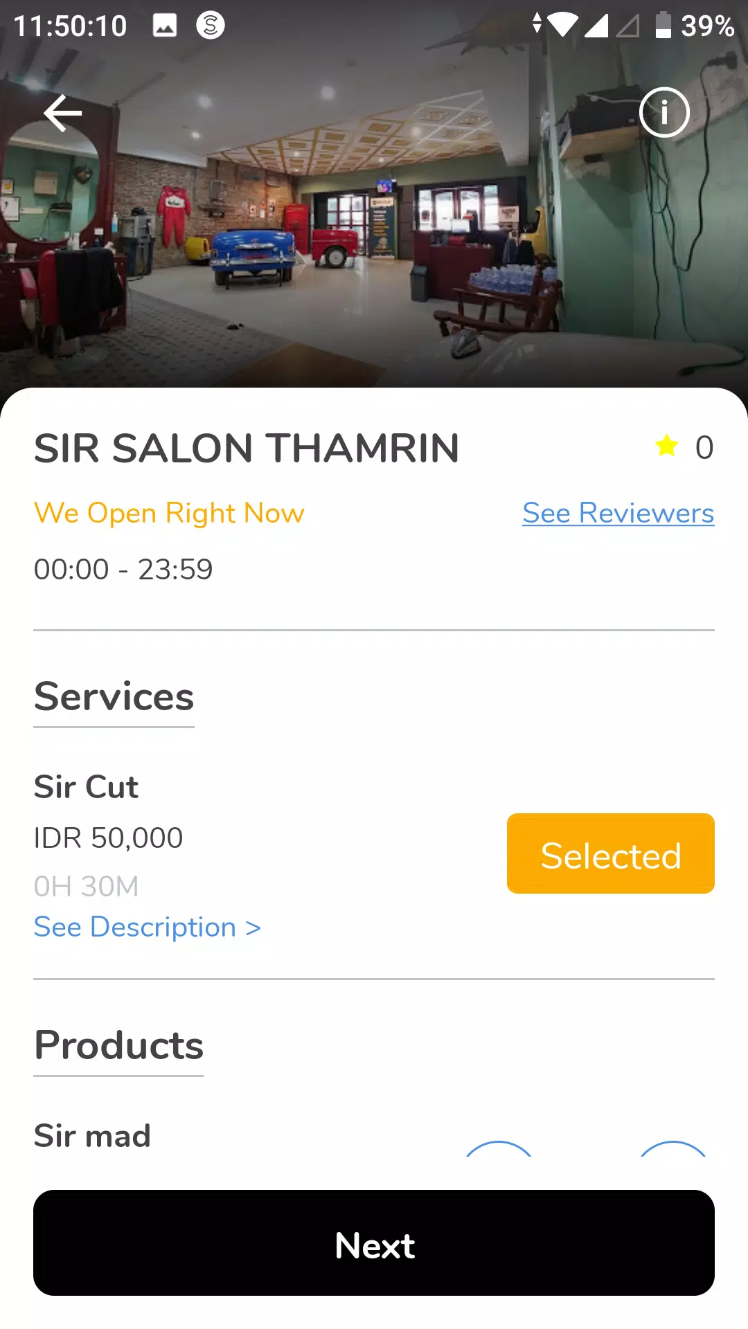 Sir Salon ภาพหน้าจอ 1